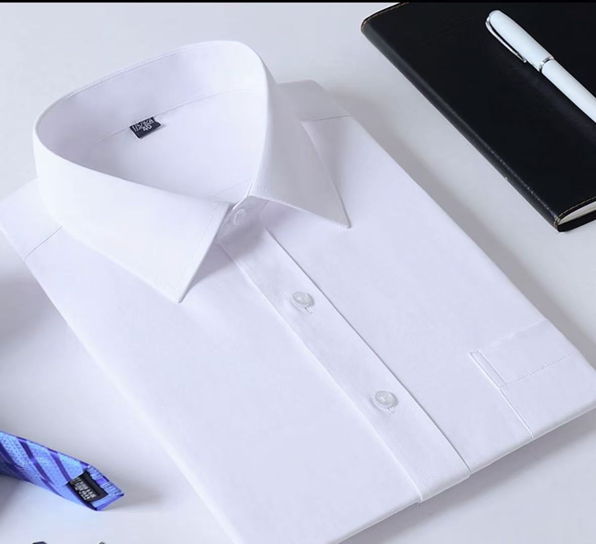 ホワイト オフィスシャツ